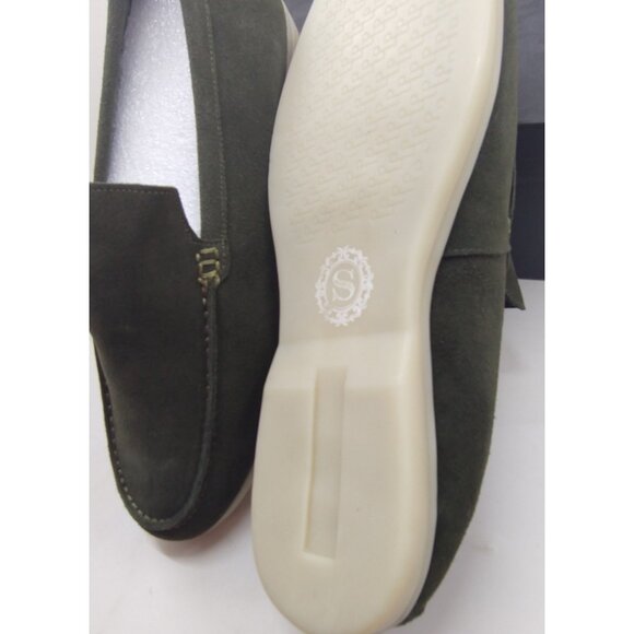 Snover AL6-10 Green Suede Loafers Men's Slip-On Dress Casual Shoes - Picture 10 of 10